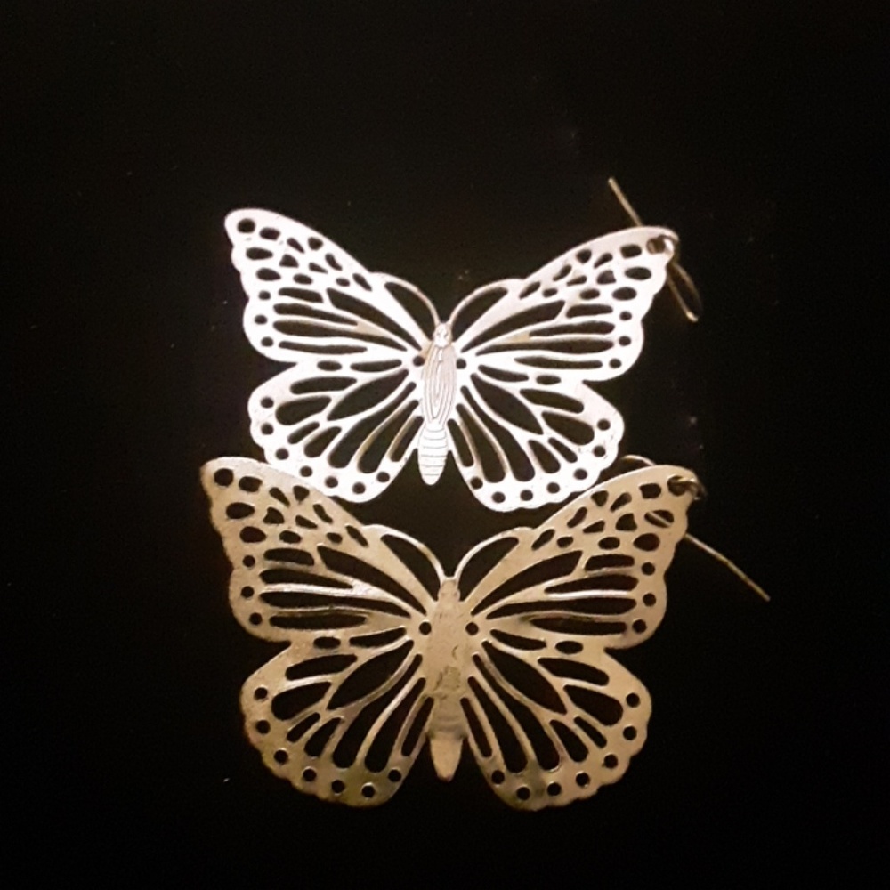 Silver earrings